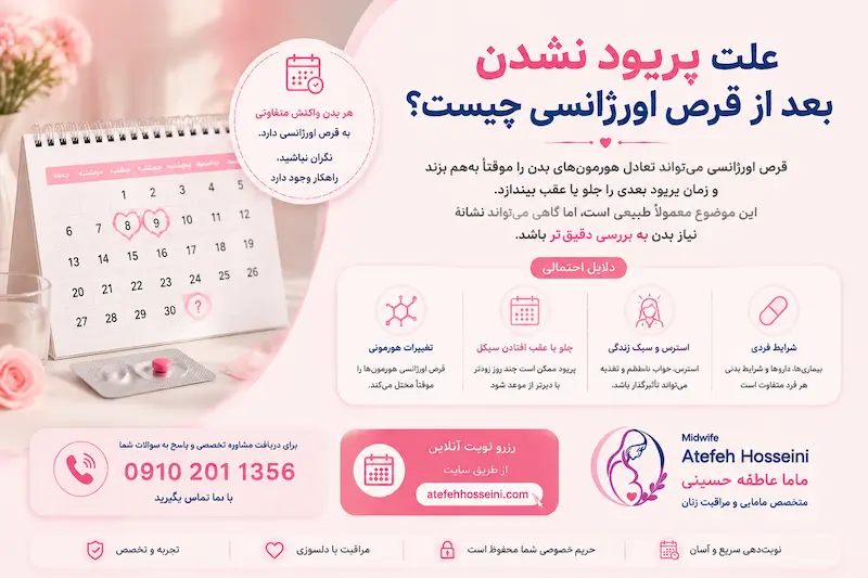 علت پریود نشدن بعد از قرص اورژانسی چیست؟